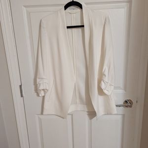 Babaton white blazer